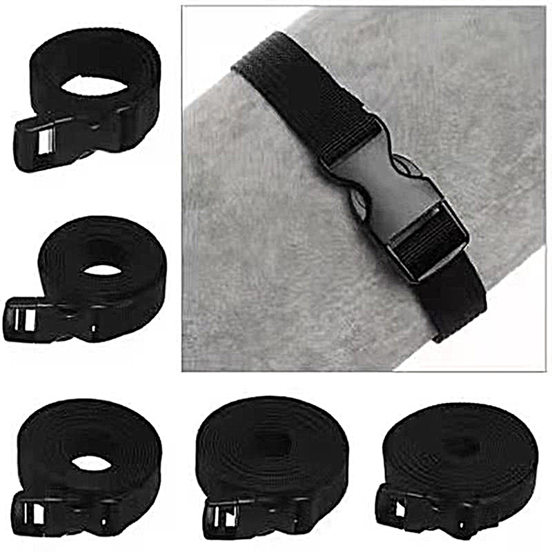 It Travel Accessories - 1PCトラベルタイドブラック耐久性ナイロンカーゴタイダウン荷物固定ベルトストラップカムバックル付きトラベルキットアウトドアキャンプツール