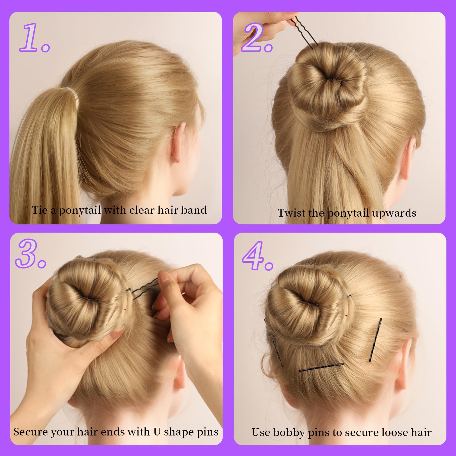 Travel Accessories With Toddler - ヘアクリップセット 4個/6個 天然木ヘアクリップ 幼児用ヘアアクセサリー 女の子用ヘアクリップセット 子供用ヘアアクセサリー
