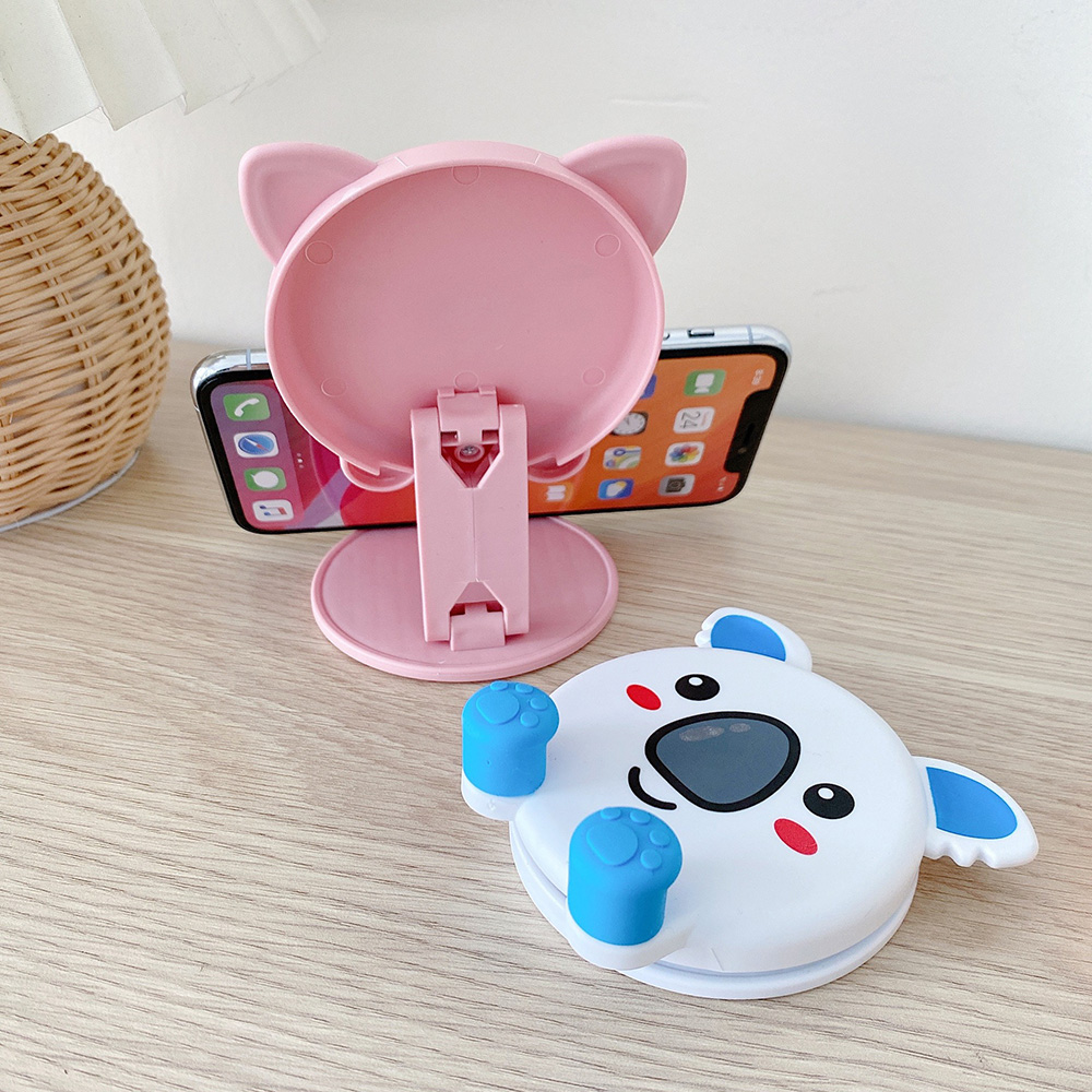 かわいい動物デスクトップ電話スタンド折りたたみ式調節可能なス - Travel Accessories Online のレビューと価格