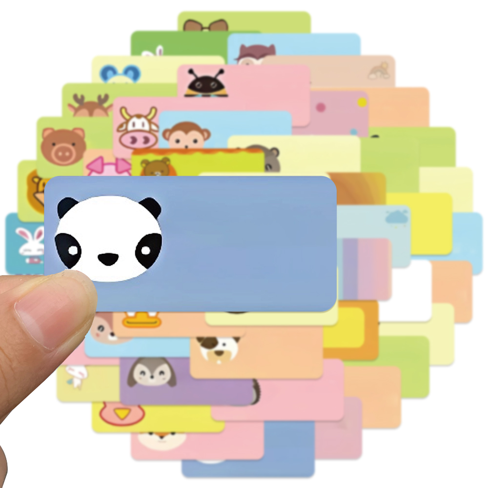 50 個漫画名前ステッカーかわいい動物デカール日記荷物スクラ - Sticker Luggage Decorative のレビューと価格