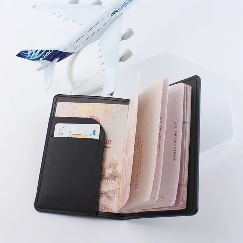 シンプルなファッションパスポートホルダーバッグ旅行薄型スリム - Travel Wallet Slim のレビューと価格