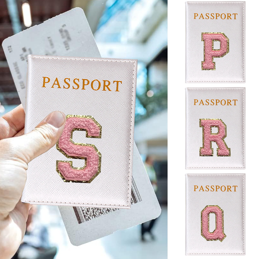 PUレザーパスポートカバー,カードケースカバー,ピンクのレタ - Travel Wallet Slim のレビューと価格