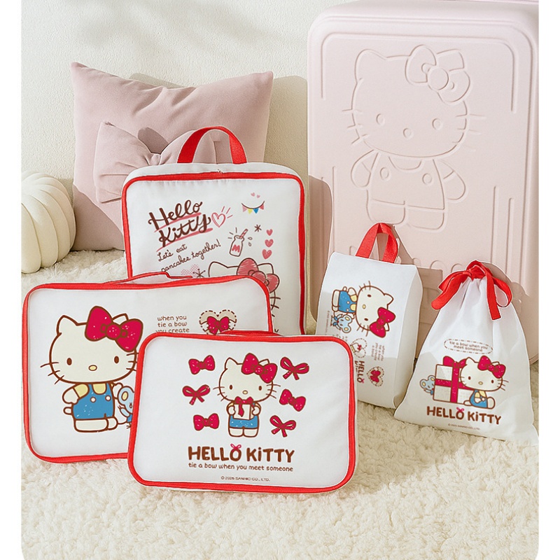 ハローキティ収納袋かわいい漫画荷物包装袋旅行多機能分類ガール - Travel Accessories Girly のレビューと価格