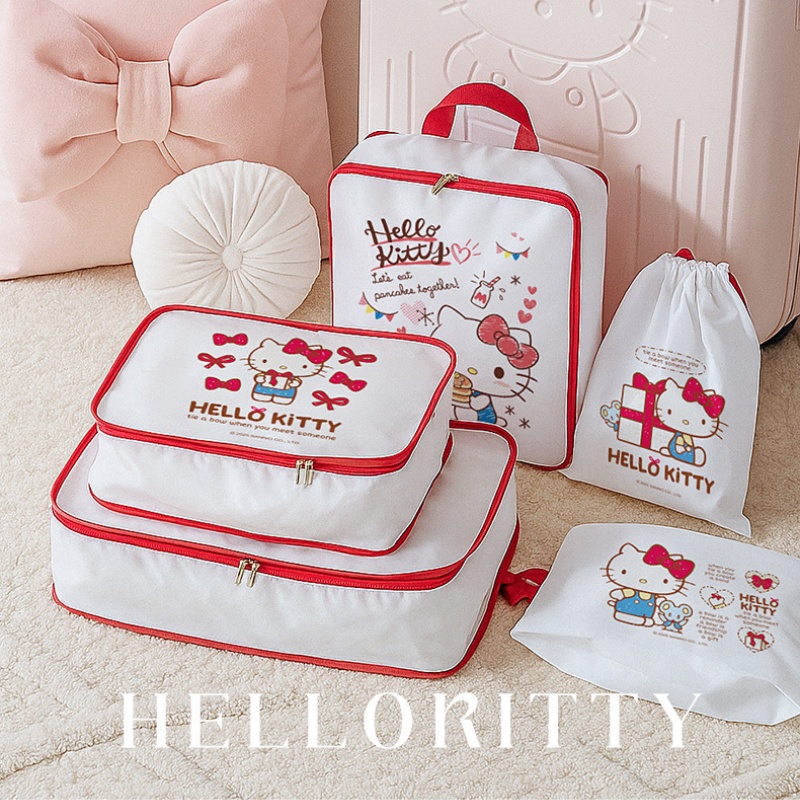 ハローキティ収納袋かわいい漫画荷物包装袋旅行多機能分類ガール - Travel Accessories Girly のレビューと価格