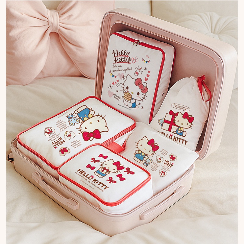ハローキティ収納袋かわいい漫画荷物包装袋旅行多機能分類ガール - Travel Accessories Girly のレビューと価格