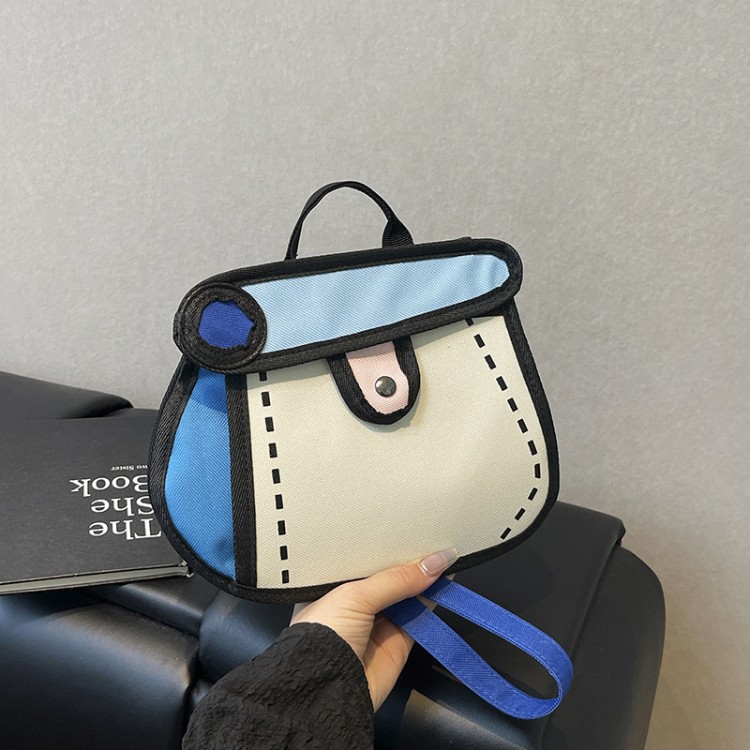 ニッチでユニークなデザインの漫画キャンバスハンドバッグ、キュ - Travel Accessories For Young Women のレビューと価格