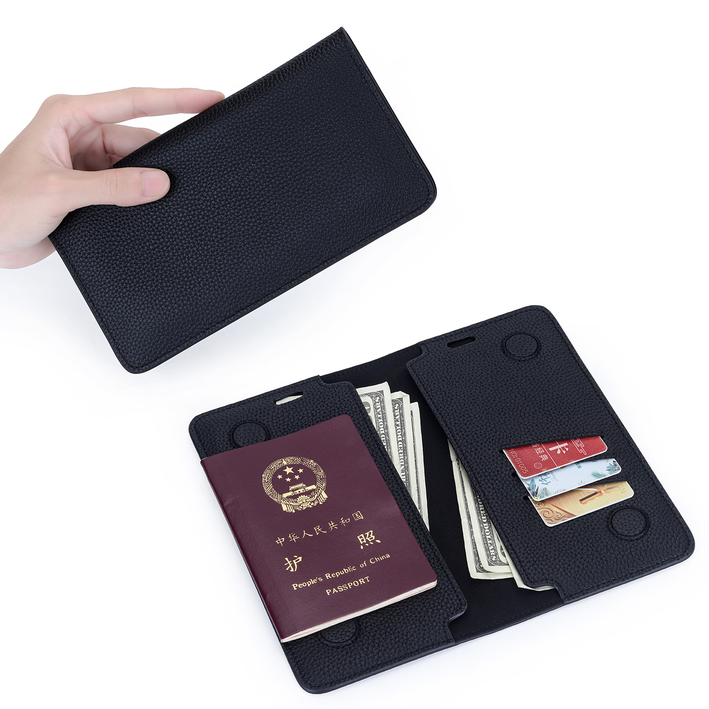 スリムでミニマルなパスポートウォレット、本革パスポートホルダ - Travel Wallet Slim のレビューと価格