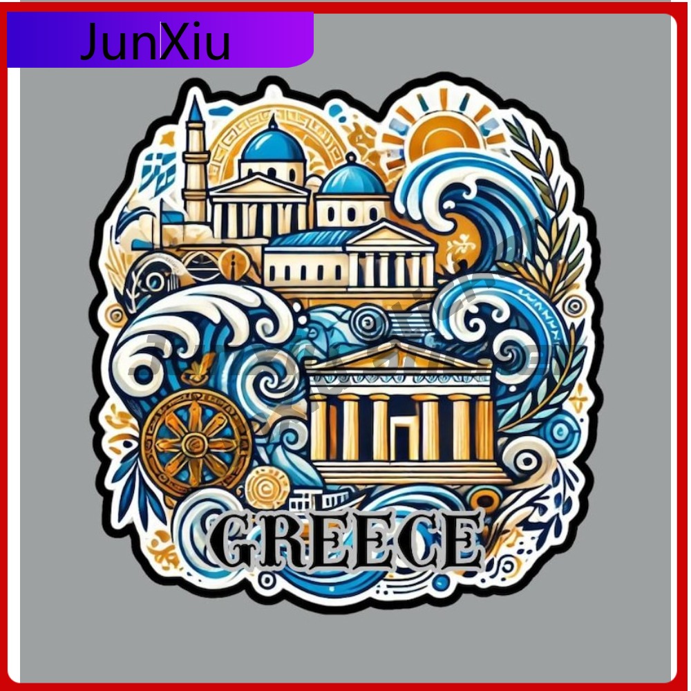 ギリシャ バケーション ステッカー X 500 モーターサイ - Sticker Luggage Decorative のレビューと価格