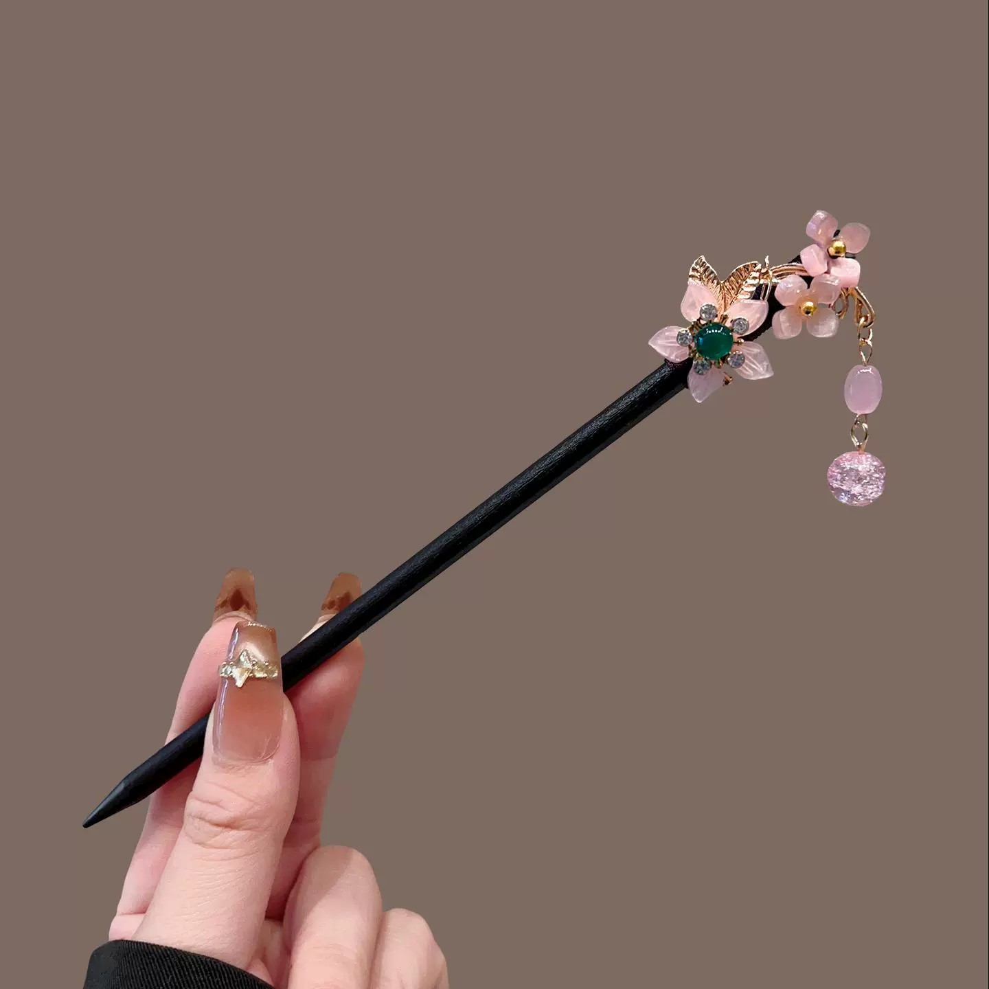 アンティーク木製ヘアピン女性のエレガントなヘアスティック新中 - Travel Accessories Store のレビューと価格