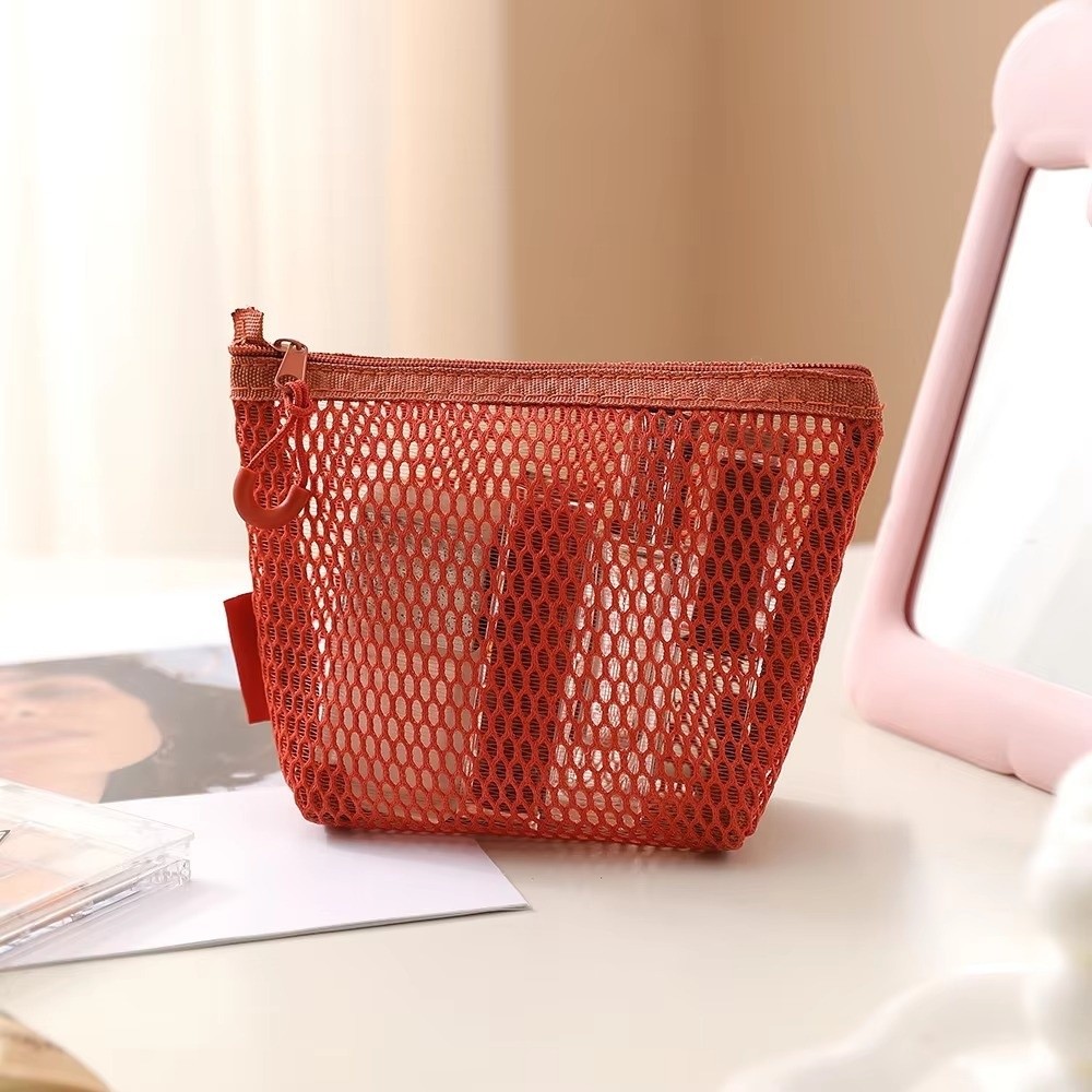 ナイロン透明収納バッグ通気性のある正方形メッシュ収納ポーチ軽 - Travel Accessories Online のレビューと価格