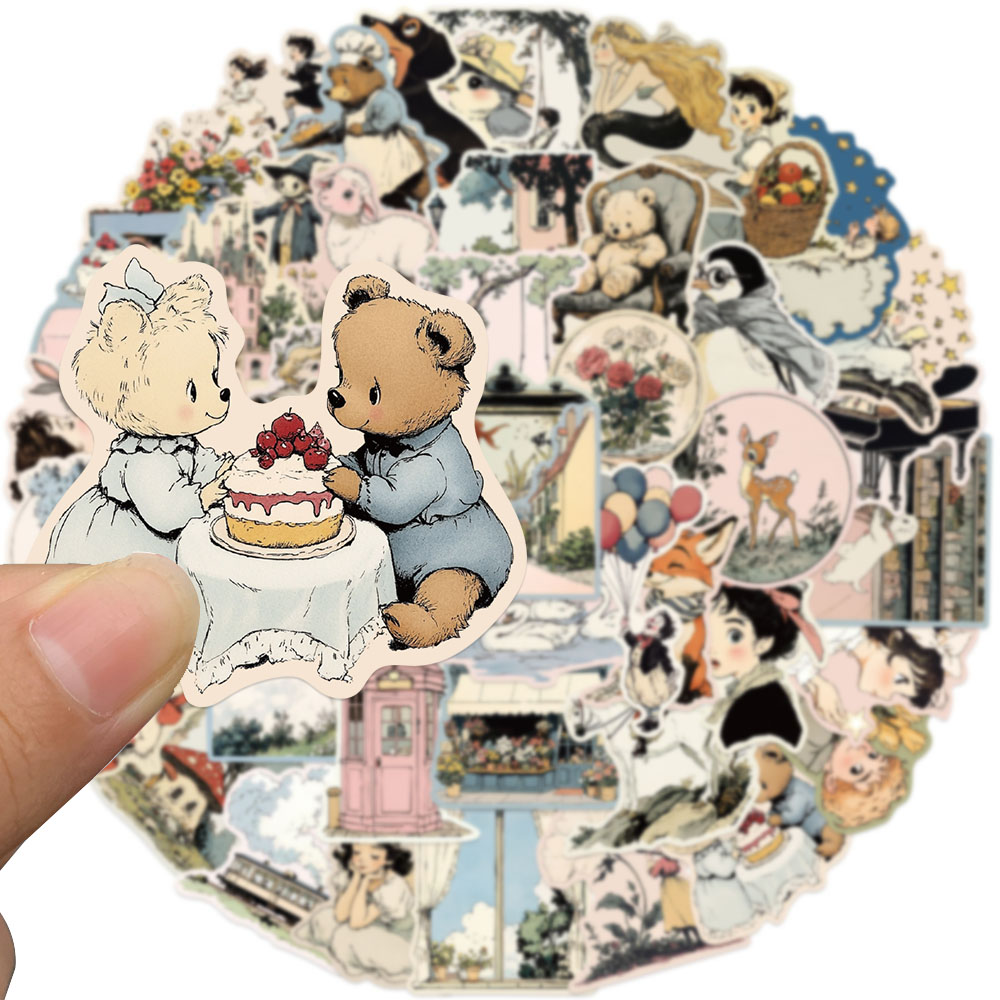 50 個コミックワールドステッカー漫画美的童話デカールラップ - Sticker Luggage Decorative のレビューと価格