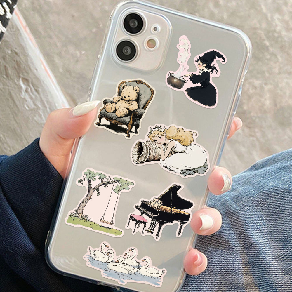 50 個コミックワールドステッカー漫画美的童話デカールラップ - Sticker Luggage Decorative のレビューと価格