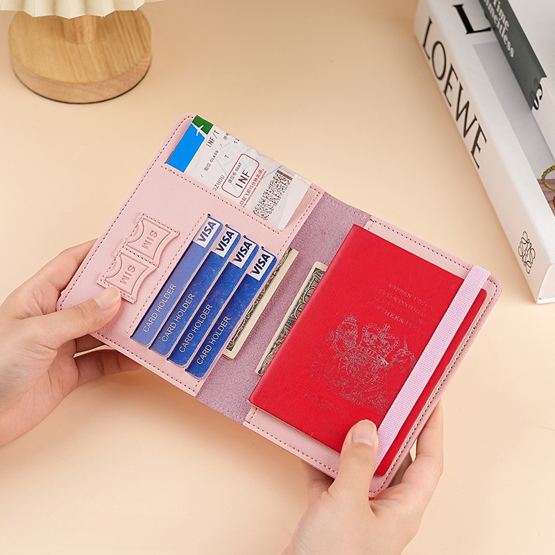 PUレザーパスポートカバー、多機能トラベルドキュメントホルダ - Travel Wallet Slim のレビューと価格