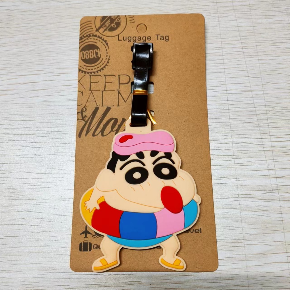 ホットクレヨンしんちゃん荷物タグ PVC スーツケースタグ旅 - Travel Accessories Girly のレビューと価格