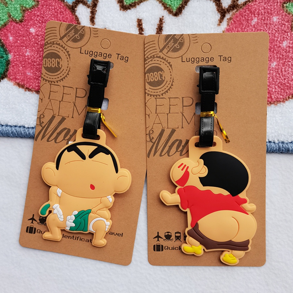 ホットクレヨンしんちゃん荷物タグ PVC スーツケースタグ旅 - Travel Accessories Girly のレビューと価格