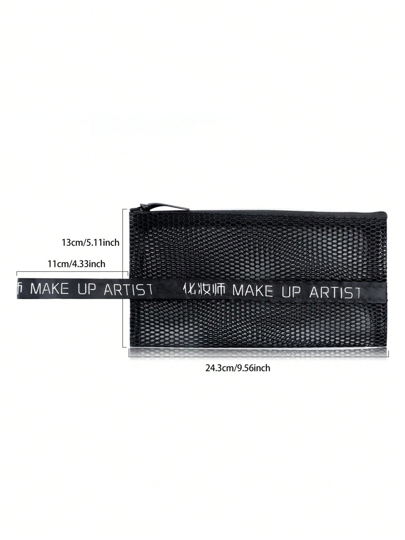 1個入りメッシュメイクアップバッグ、ジッパー付きコスメポーチ - Travel Accessories Toiletries のレビューと価格