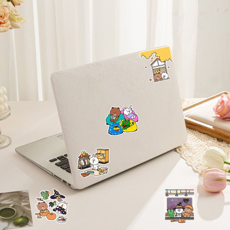 LINE FRIENDS ブラウン・コニー・サリー アニメ風 - Sticker Luggage Decorative のレビューと価格