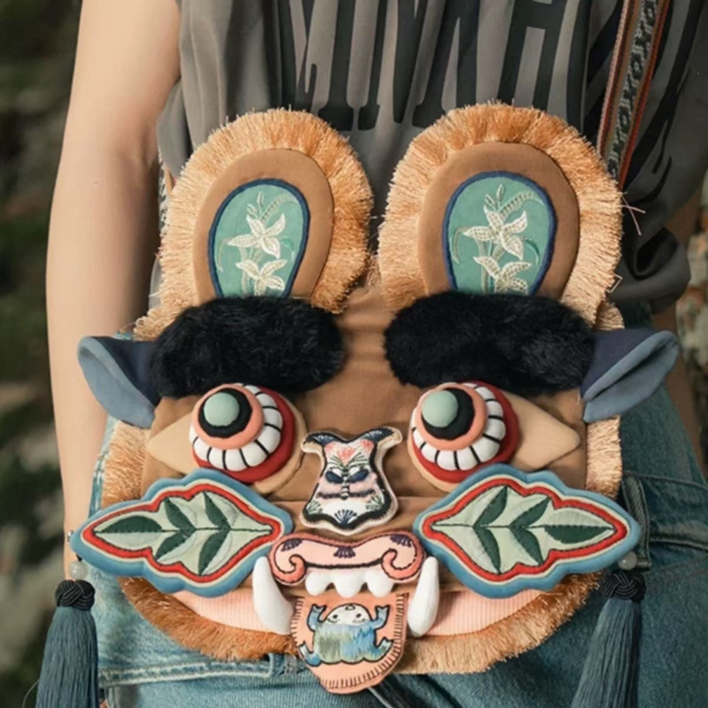 中国風フェイクファーぬいぐるみバッグ虎の頭子供クロスボディシ - Travel Accessories With Toddler のレビューと価格