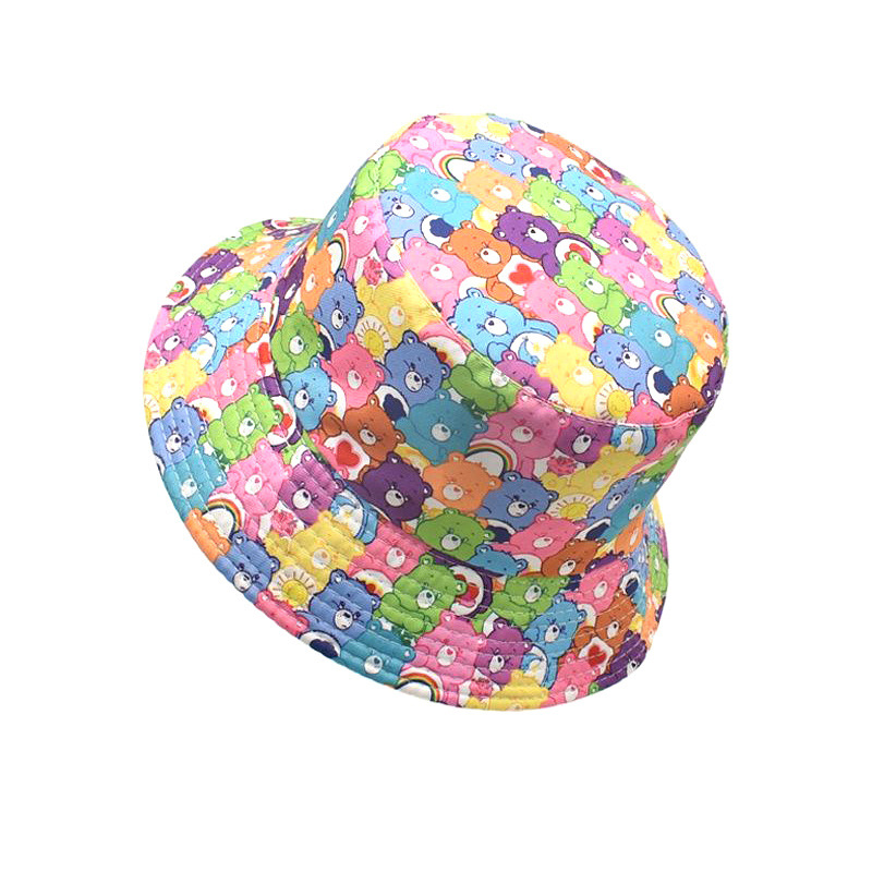 新しいかわいい漫画ケアベアーズ漁師の帽子日焼け止め両面盆地帽 - Travel Accessories Store のレビューと価格