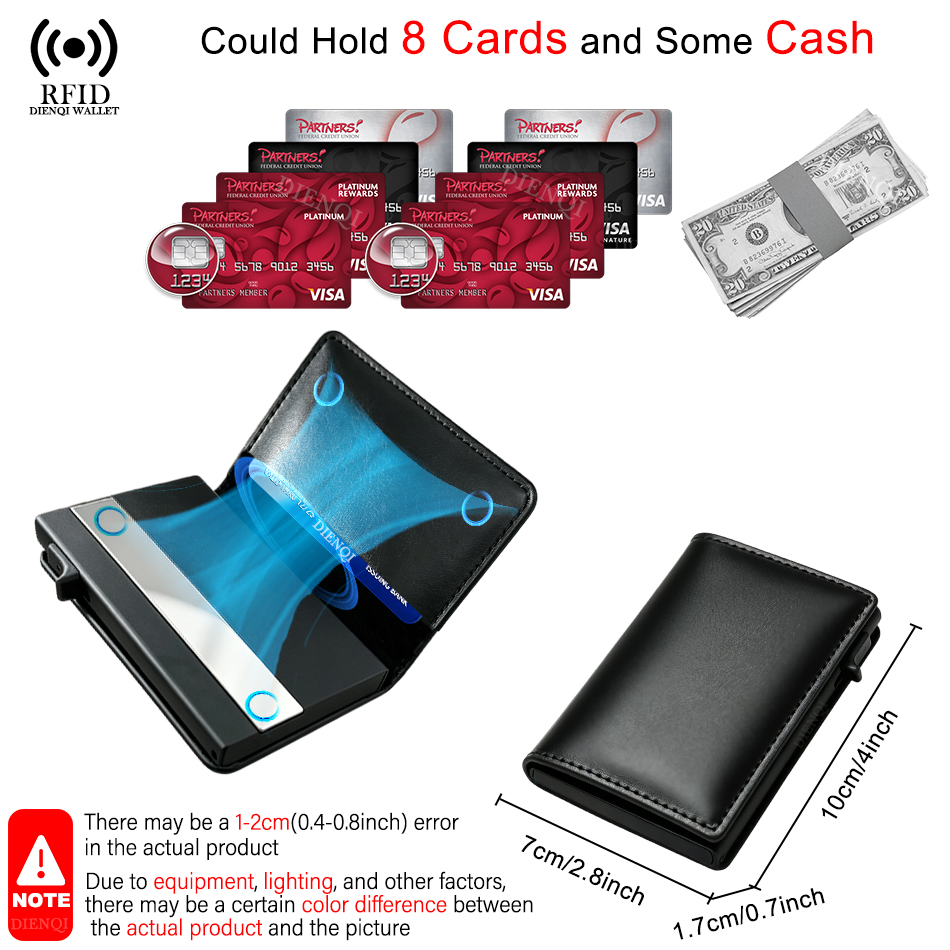 RFID対応クレジットカードホルダー、高級感のあるメンズ財布 - Travel Wallet Slim のレビューと価格