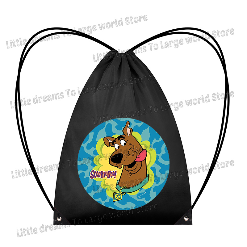 スクービードゥー巾着収納袋クールな漫画犬ポケットバックパック - Travel Accessories Store のレビューと価格