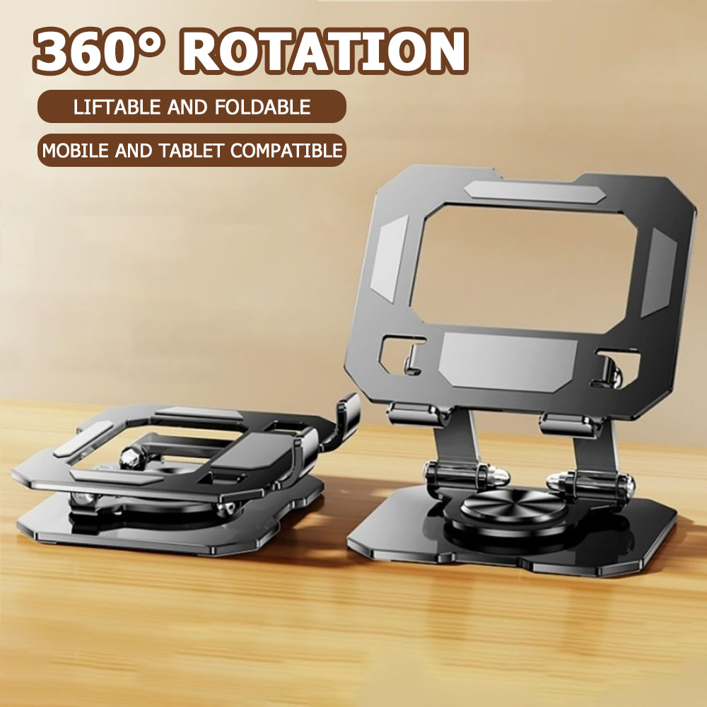 360度回転タブレット電話スタンド調節可能なデスクホルダー折 - Travel Accessories Online のレビューと価格