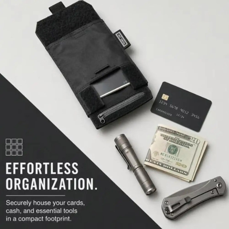 携帯用ウエストベルト財布、男性向けギフト、現金、カード、パス - Travel Wallet Slim のレビューと価格