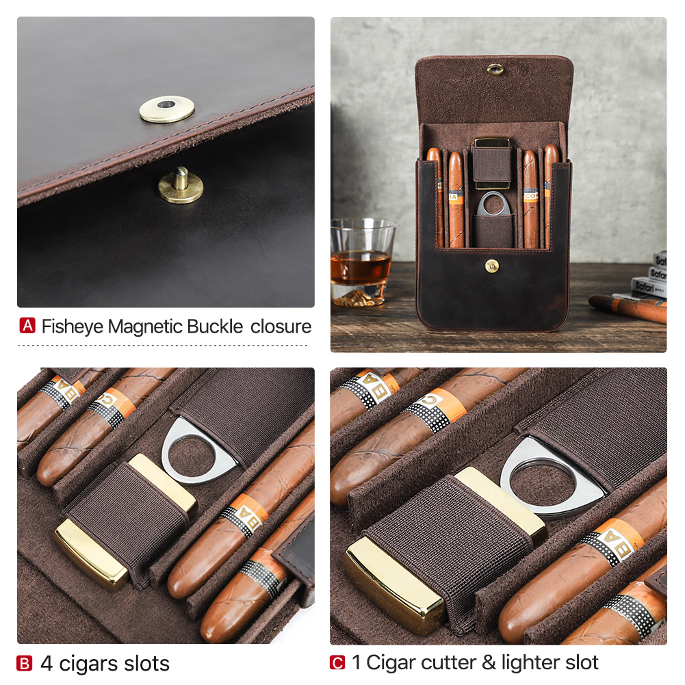 CONTACT'S FAMILY 本革製シガーヒュミドールボ - Travel Accessories Store のレビューと価格