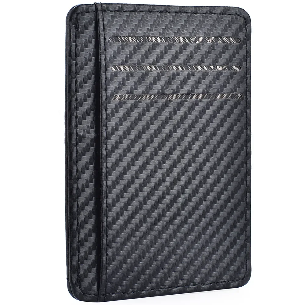 男性用のミニマリストフロントポケットウォレット,薄いPUレザ - Travel Wallet Slim のレビューと価格