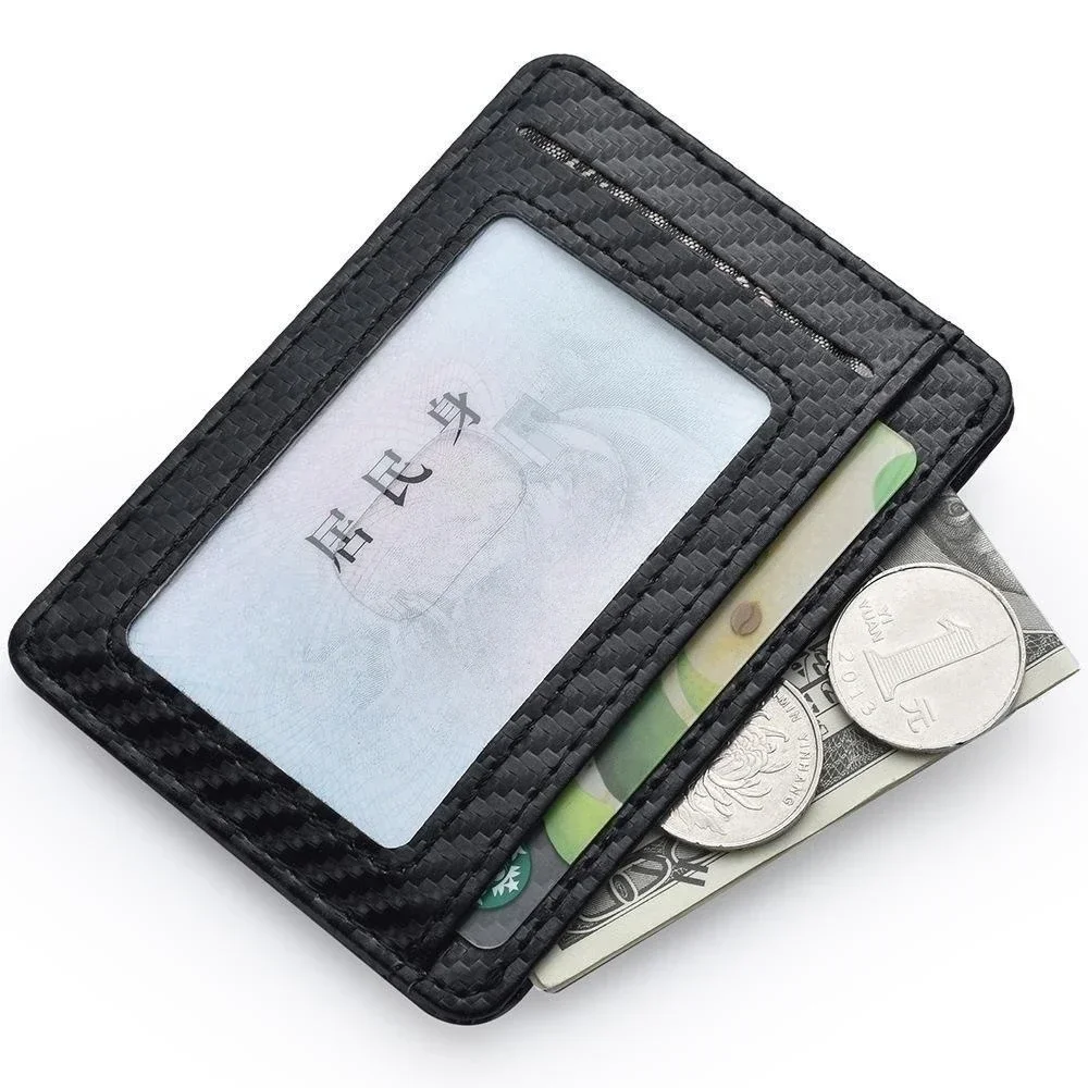 男性用のミニマリストフロントポケットウォレット,薄いPUレザ - Travel Wallet Slim のレビューと価格