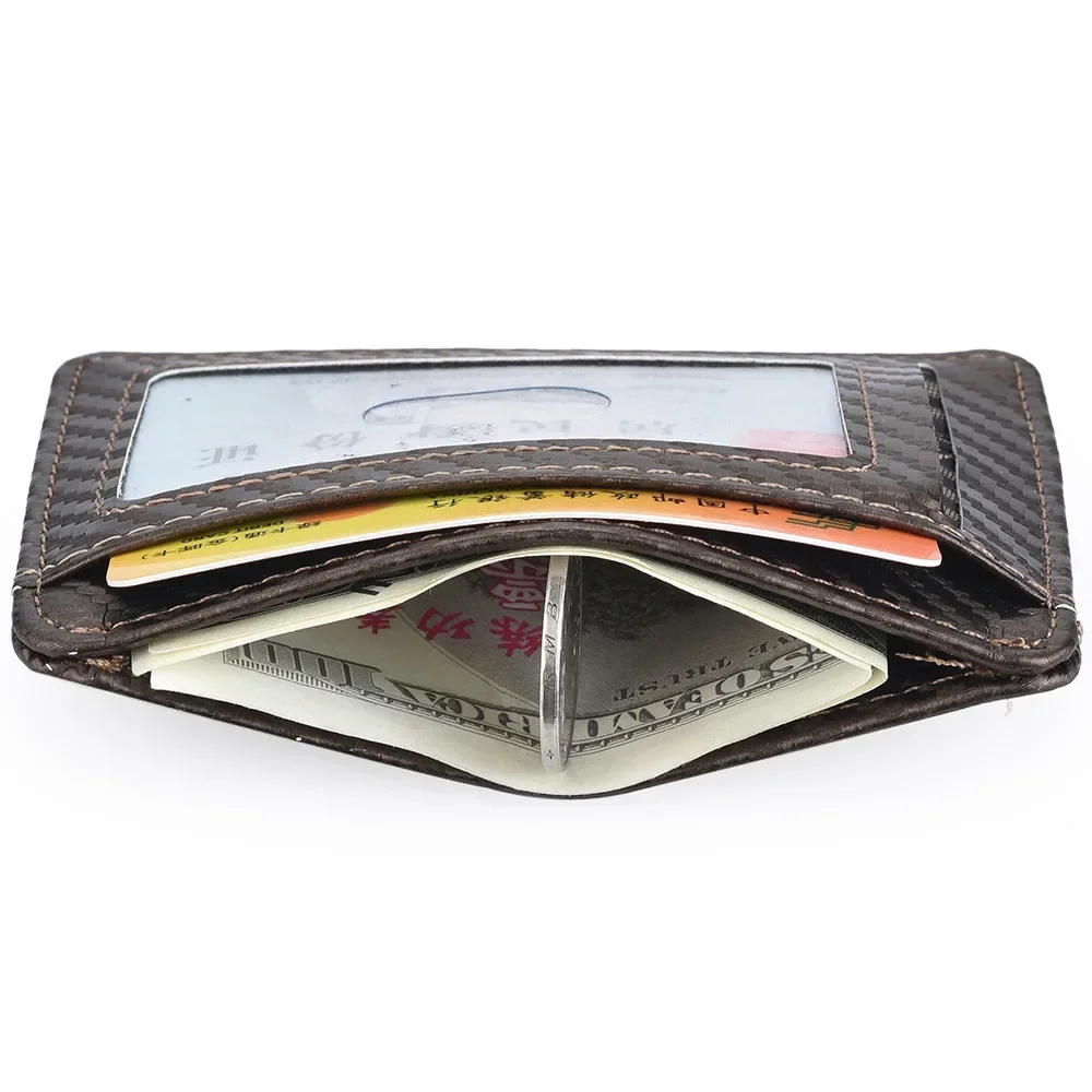 男性用のミニマリストフロントポケットウォレット,薄いPUレザ - Travel Wallet Slim のレビューと価格